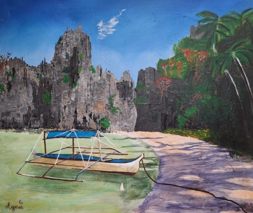 la plage de sable fin